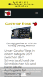 Mobile Screenshot of gasthof-roseseedorf.de