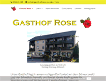 Tablet Screenshot of gasthof-roseseedorf.de